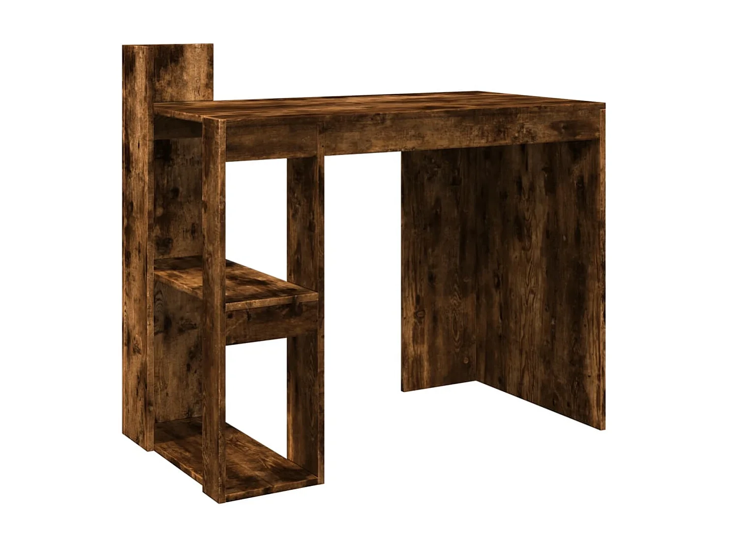Bureau 103,5x56,5x94 cm bewerkt hout gerookt eikenkleurig