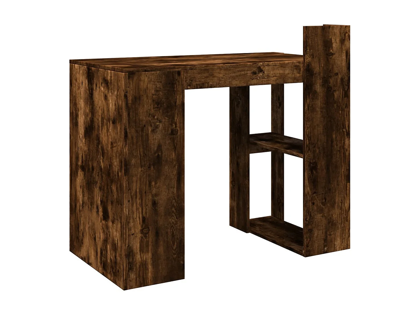 Bureau 103,5x56,5x94 cm bewerkt hout gerookt eikenkleurig