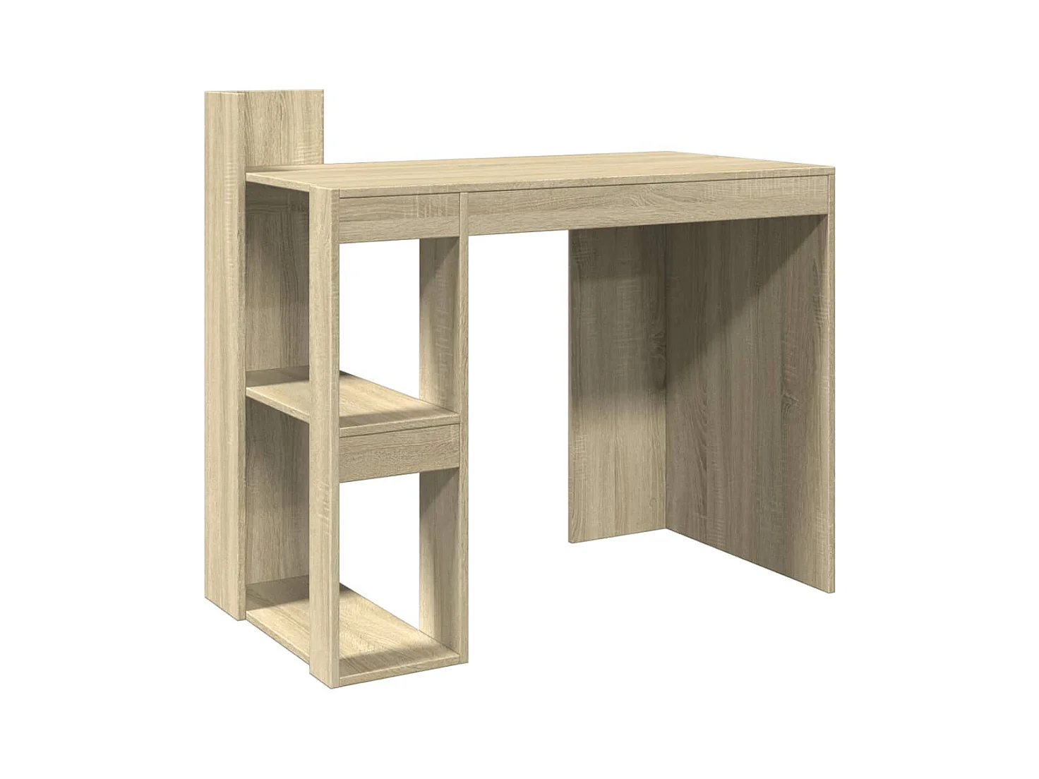 Bureau chêne sonoma 103,5x56,5x94 cm bois d'ingénierie
