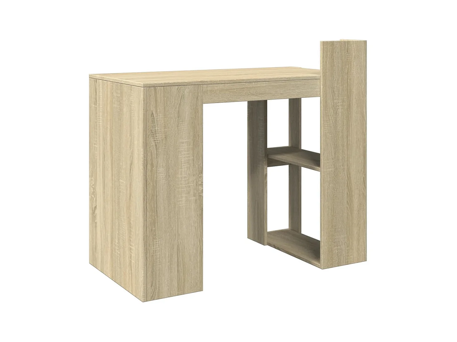 Bureau chêne sonoma 103,5x56,5x94 cm bois d'ingénierie