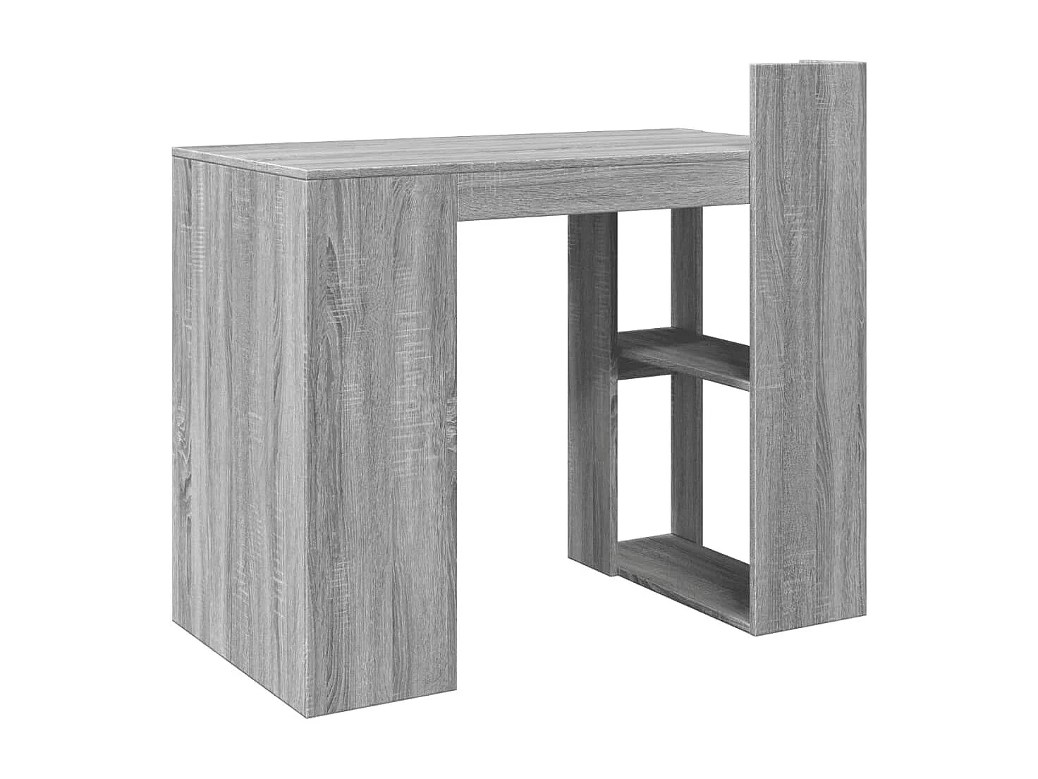 Bureau sonoma gris 103,5x56,5x94 cm bois d'ingénierie