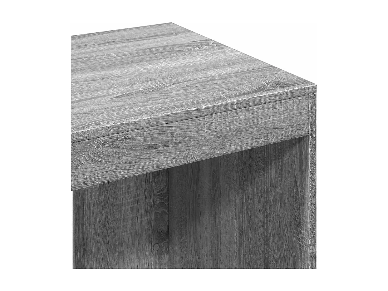 Bureau sonoma gris 103,5x56,5x94 cm bois d'ingénierie