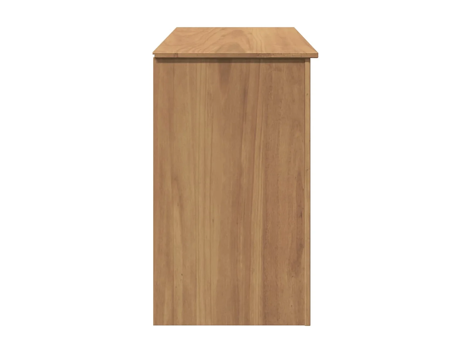 Biurko Panama 112x45x75 cm Z Litego Drewna Sosnowego z 3 Szufladami i Przechowalnią