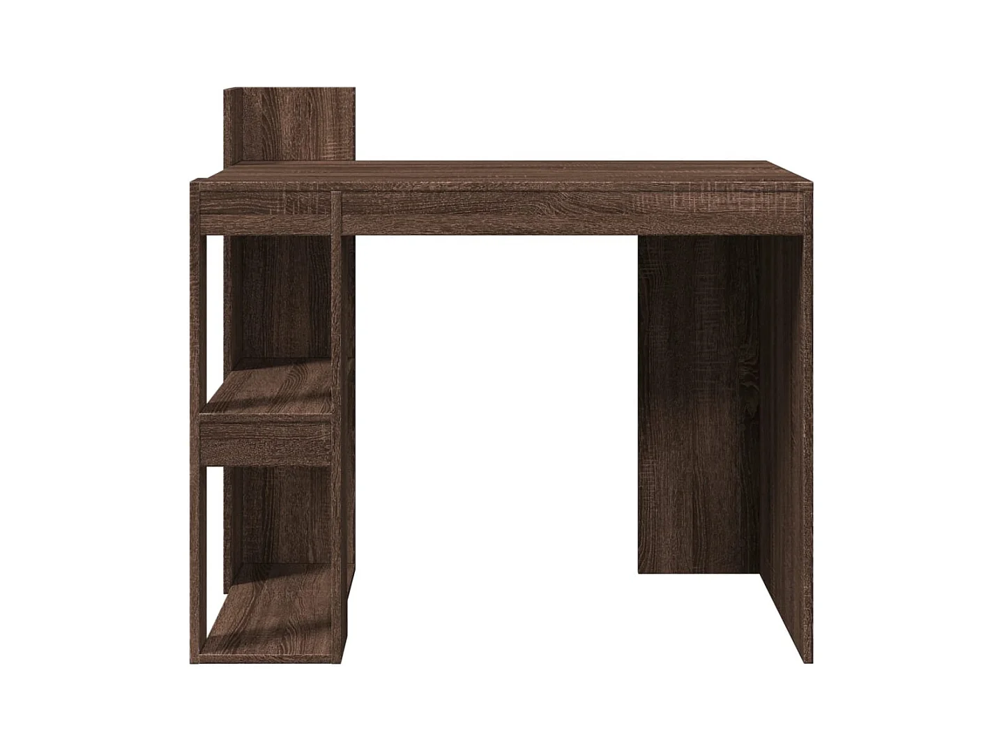 Bureau chêne marron 103,5x56,5x94 cm bois d'ingénierie
