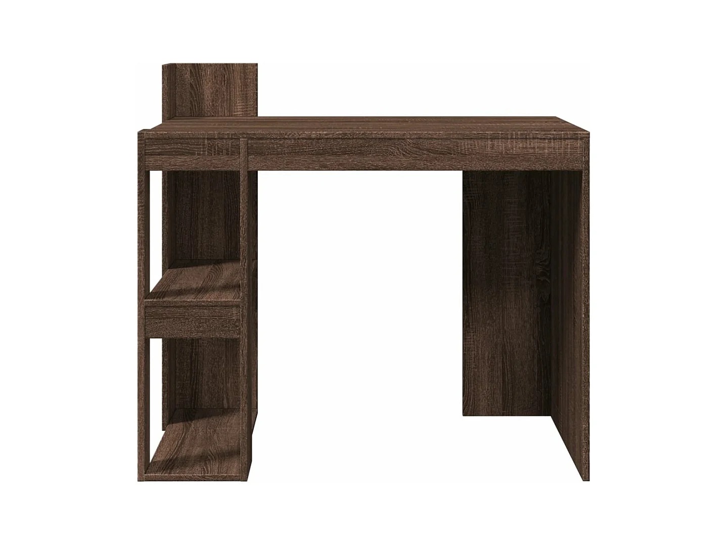 Bureau chêne marron 103,5x56,5x94 cm bois d'ingénierie
