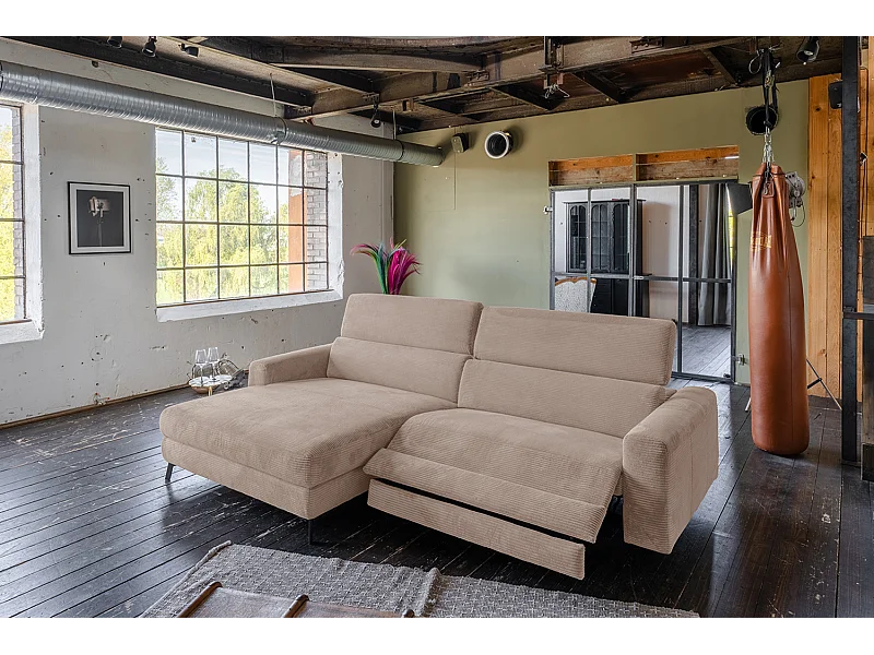 Hoekbank - Taupe Koord - LAISKA