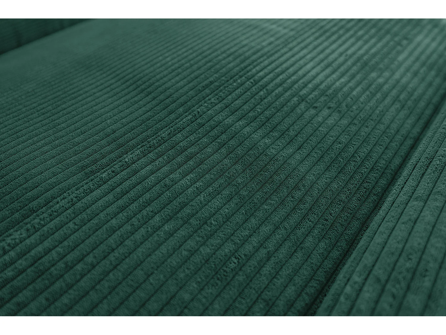 Sofá esquinero - verde esmeralda Pana - LAISKA