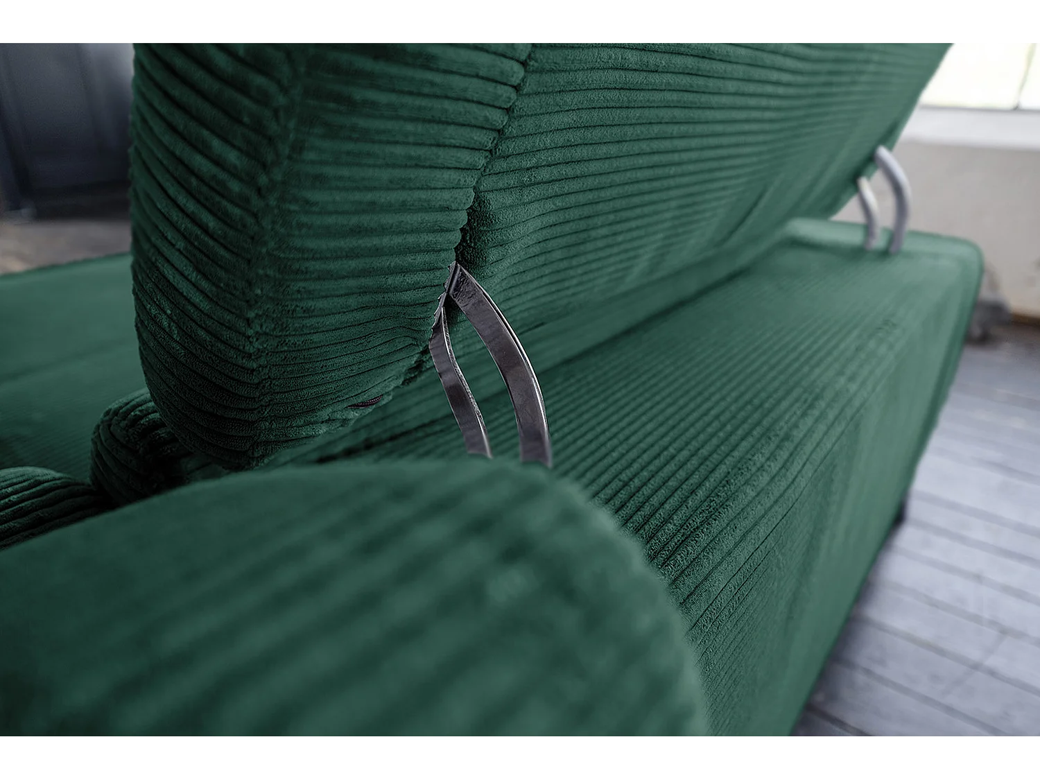 Hoekbank - Smaragdgroen Koord - LAISKA