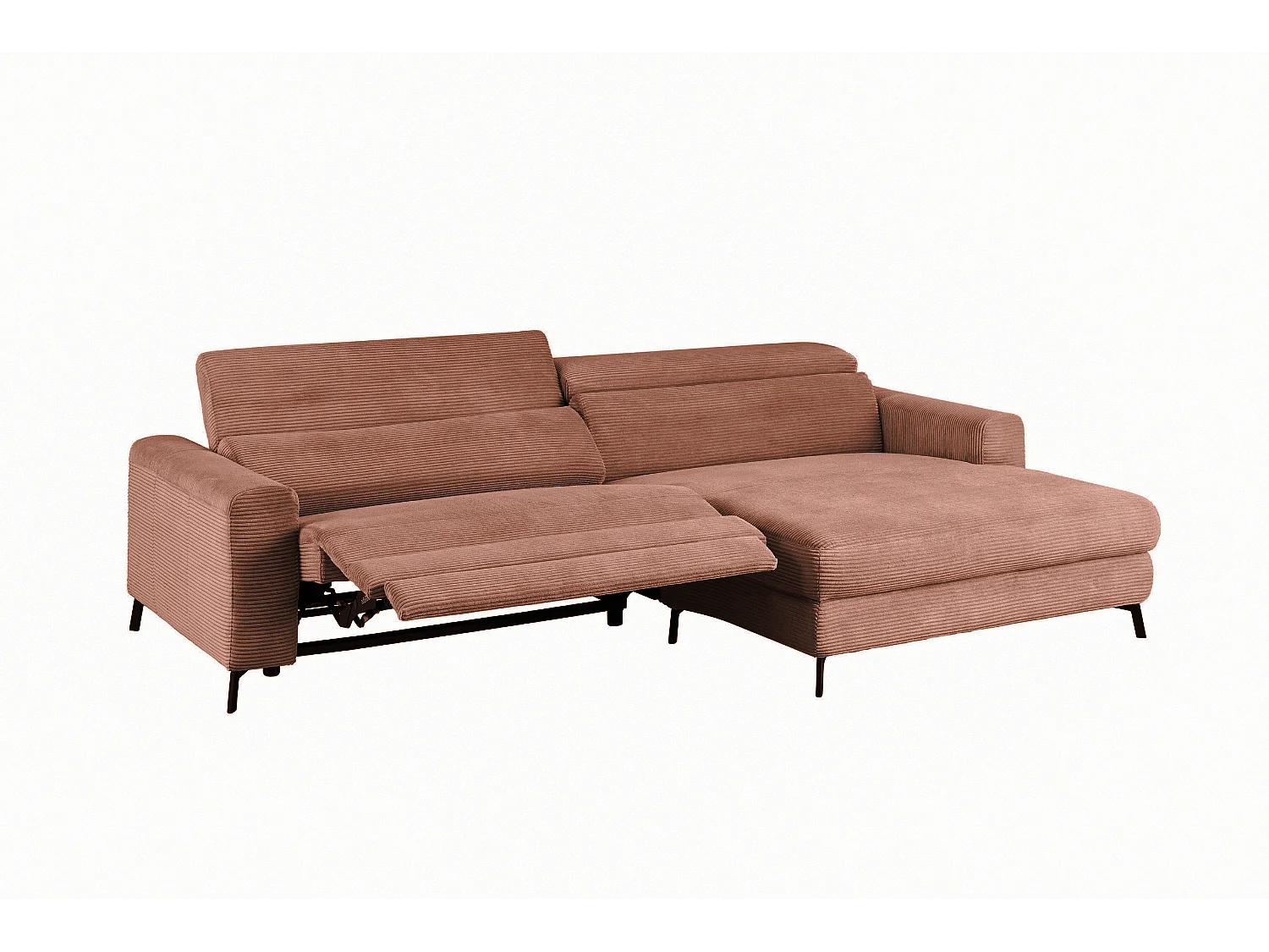 Sofá esquinero - marrón Pana - LAISKA