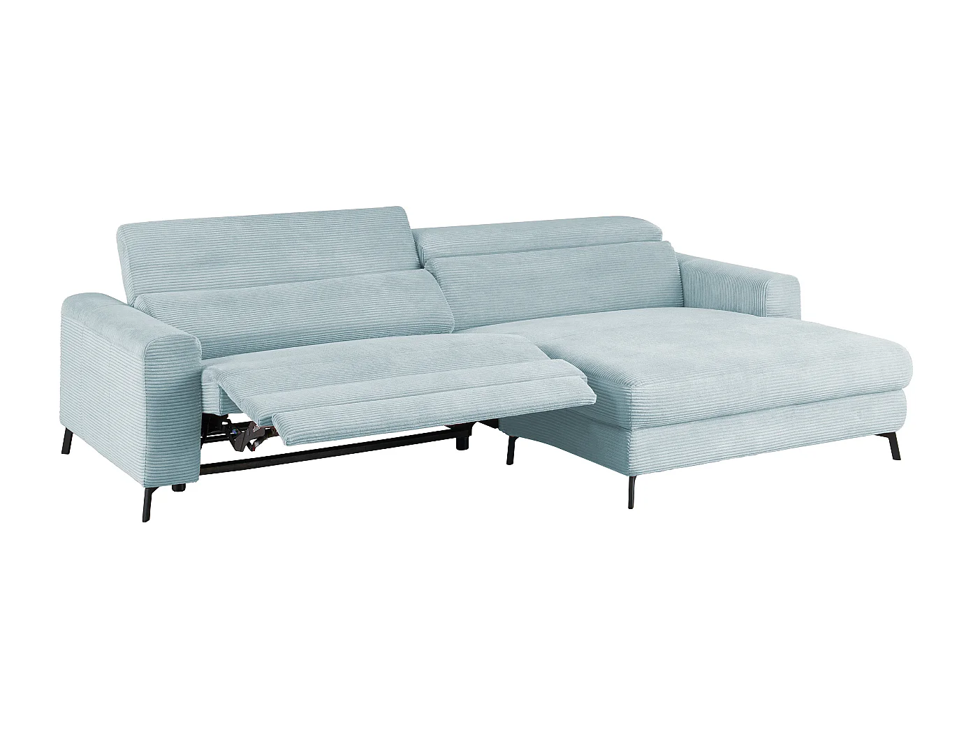 Hoekbank - Lichtblauw Koord - LAISKA