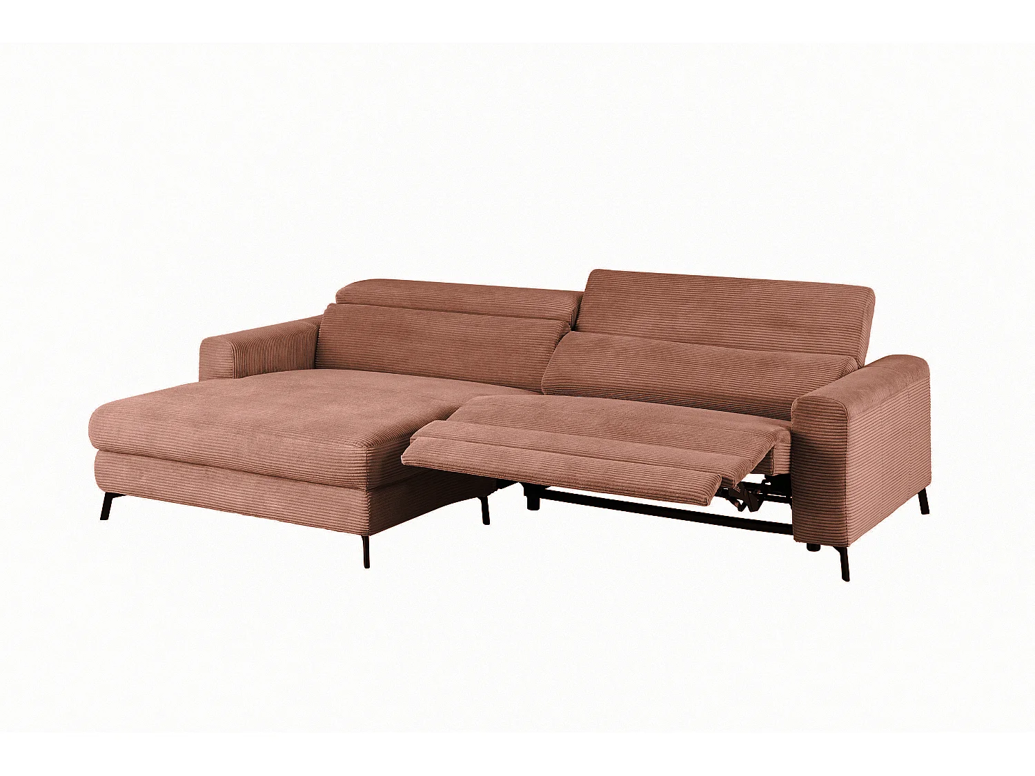 Sofá esquinero - marrón Pana - LAISKA
