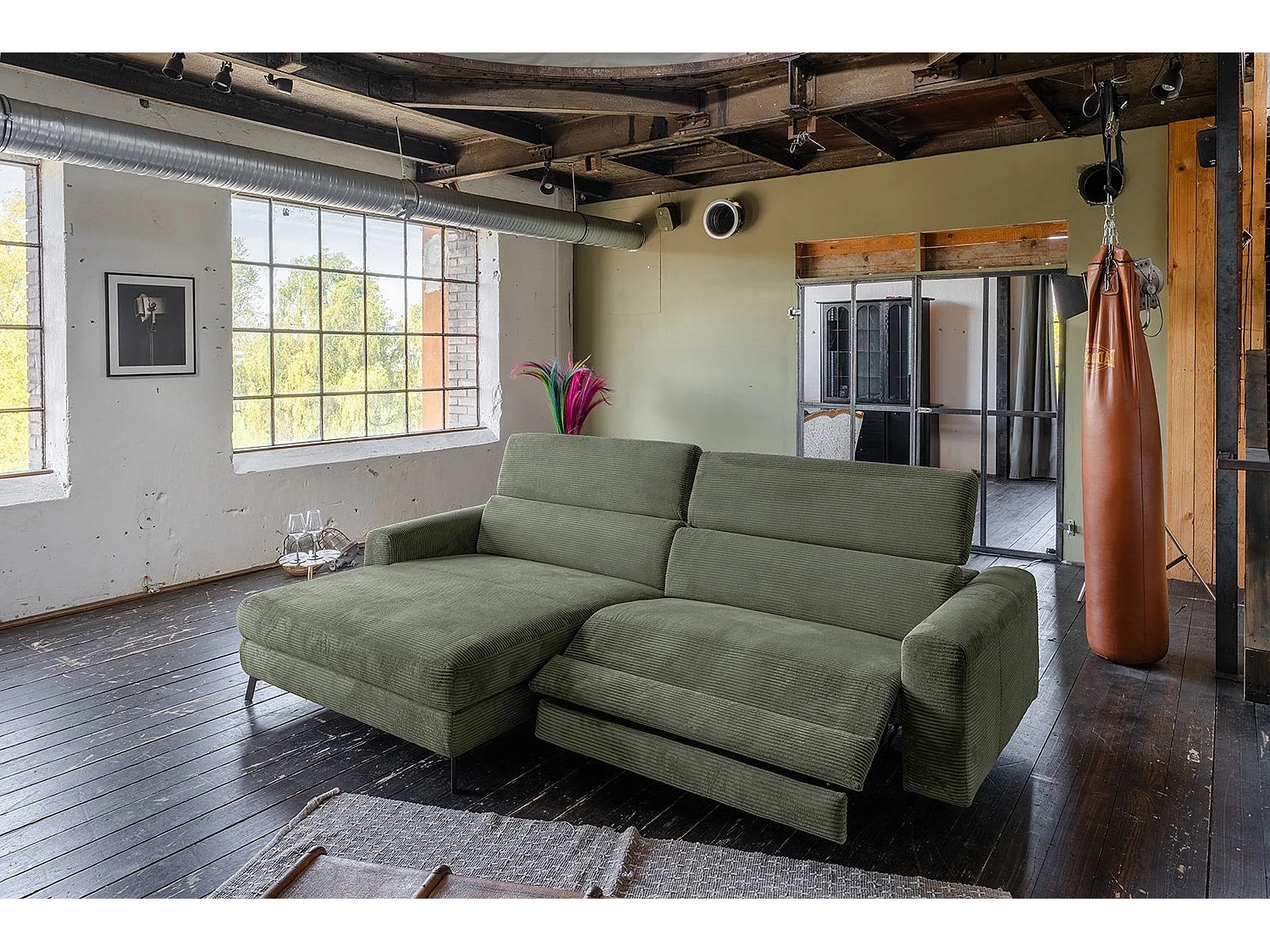 Hoekbank - Groen Koord - LAISKA