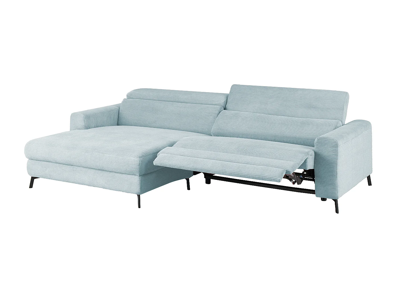 Hoekbank - Lichtblauw Koord - LAISKA