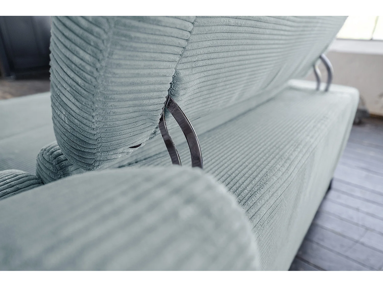 Hoekbank - Lichtblauw Koord - LAISKA