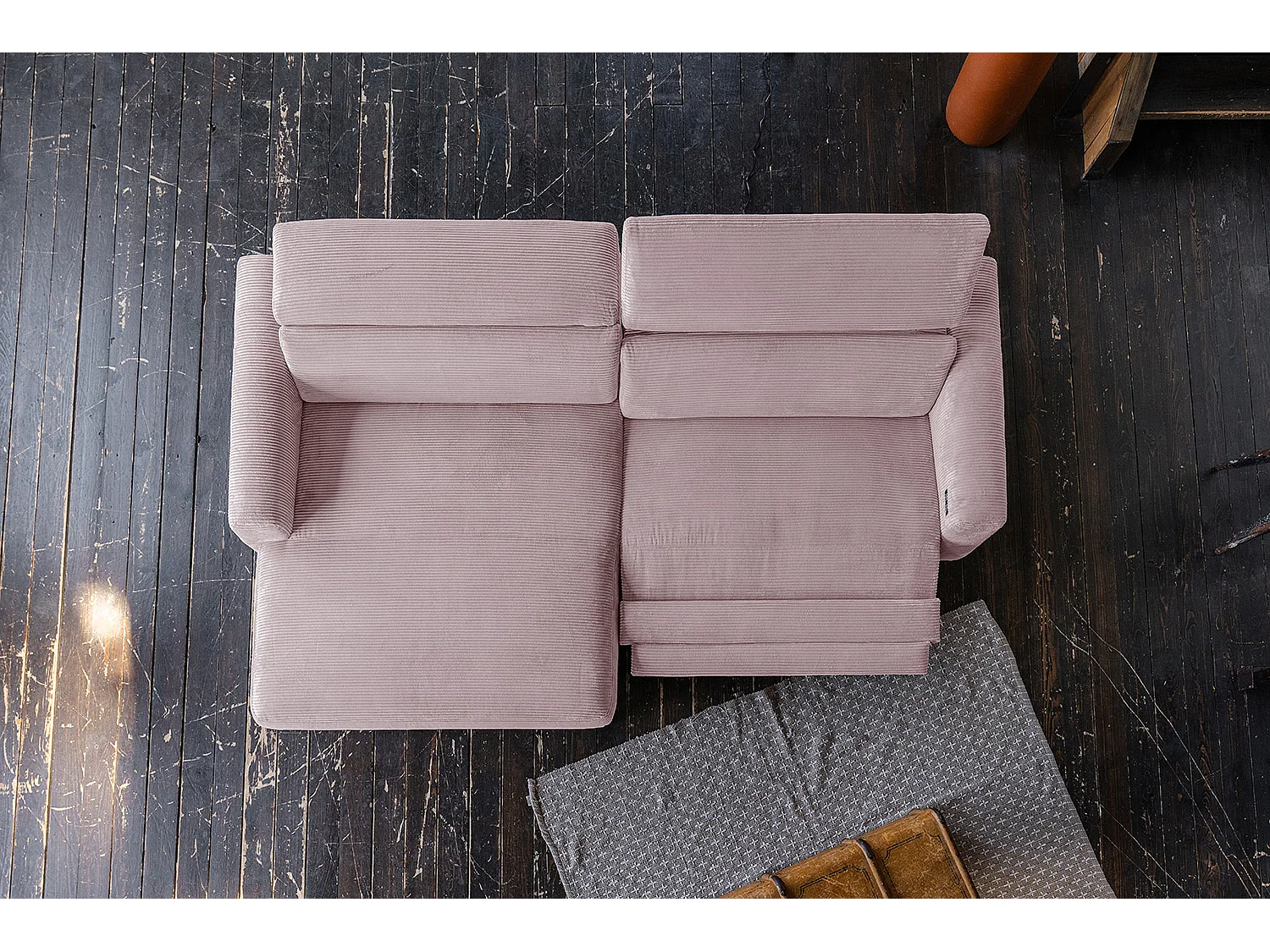 Sofá esquinero - Rosa Pana - LAISKA