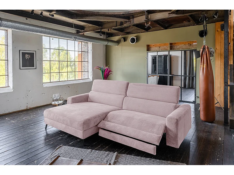 Ecksofa - Pink Cord - LAISKA