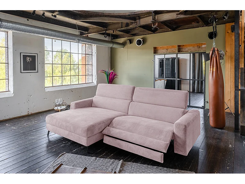 Hoekbank - Roze Koord - LAISKA