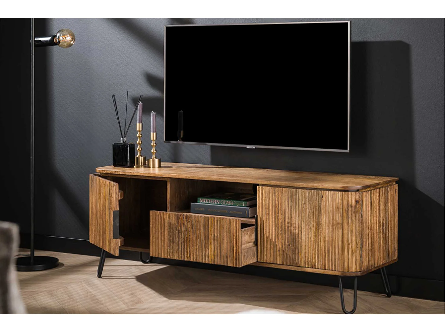 Mobile basso - marrone Legno - SALEMA