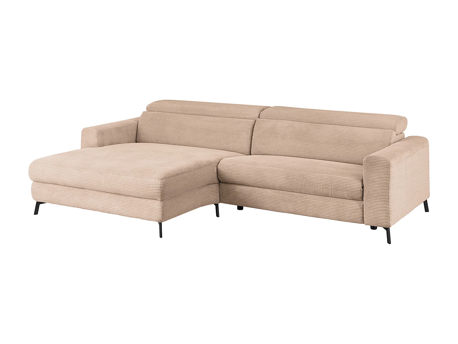 Sofá esquinero - topo Pana - LAISKA