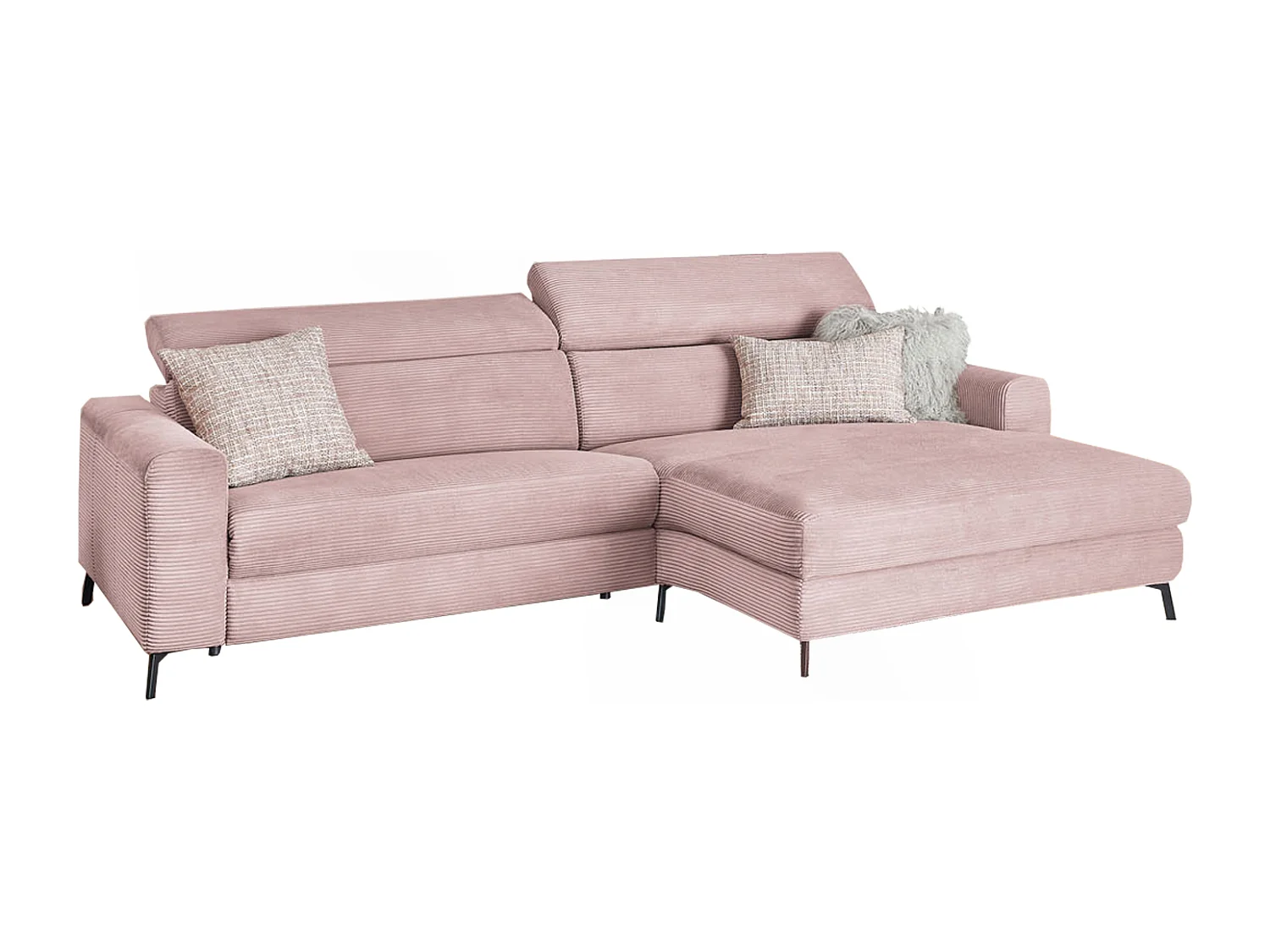 Ecksofa - Pink Cord - LAISKA