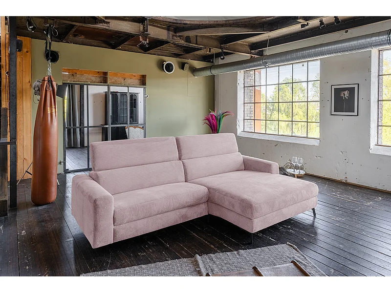 Ecksofa - Pink Cord - LAISKA