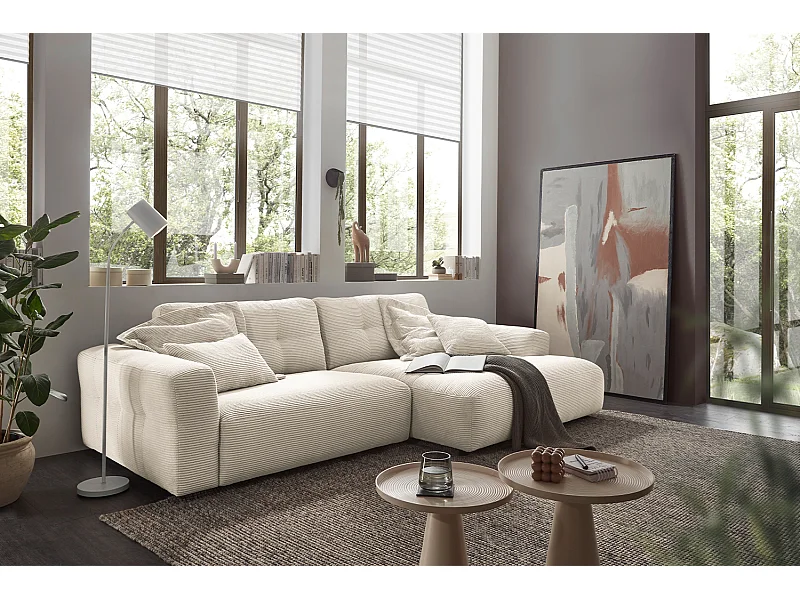 Hoekbank - Crème wit Koord - MIKA