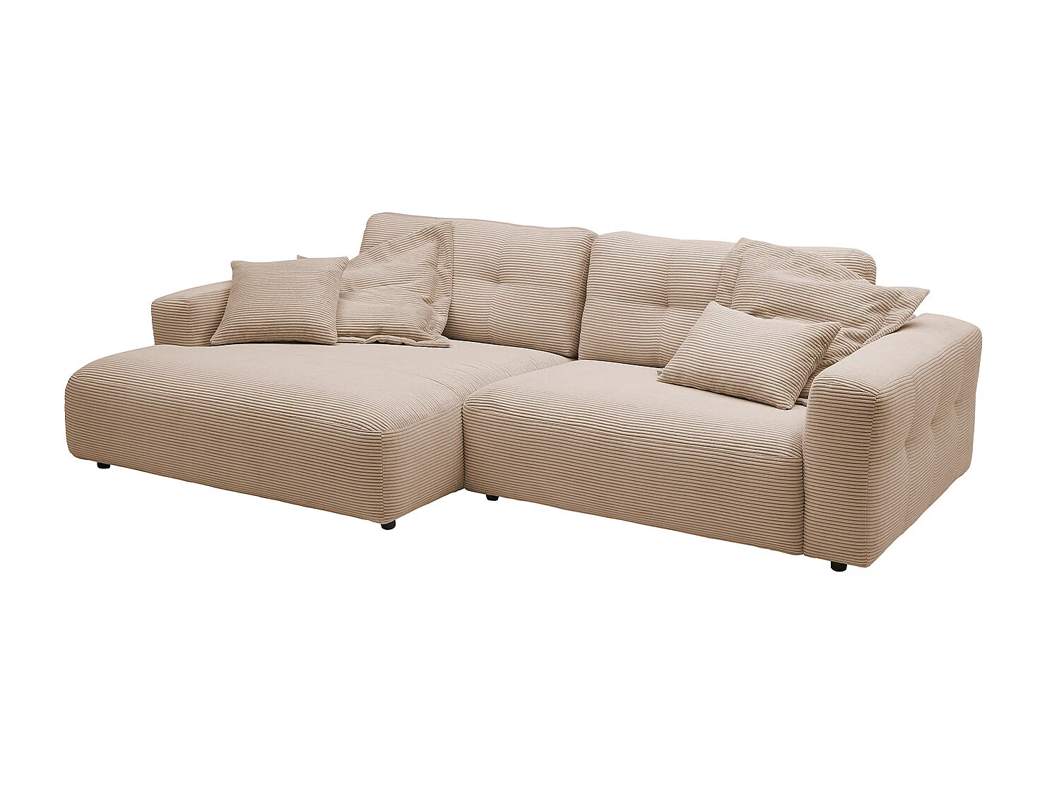 Ecksofa - Taupe Cord - MIKA