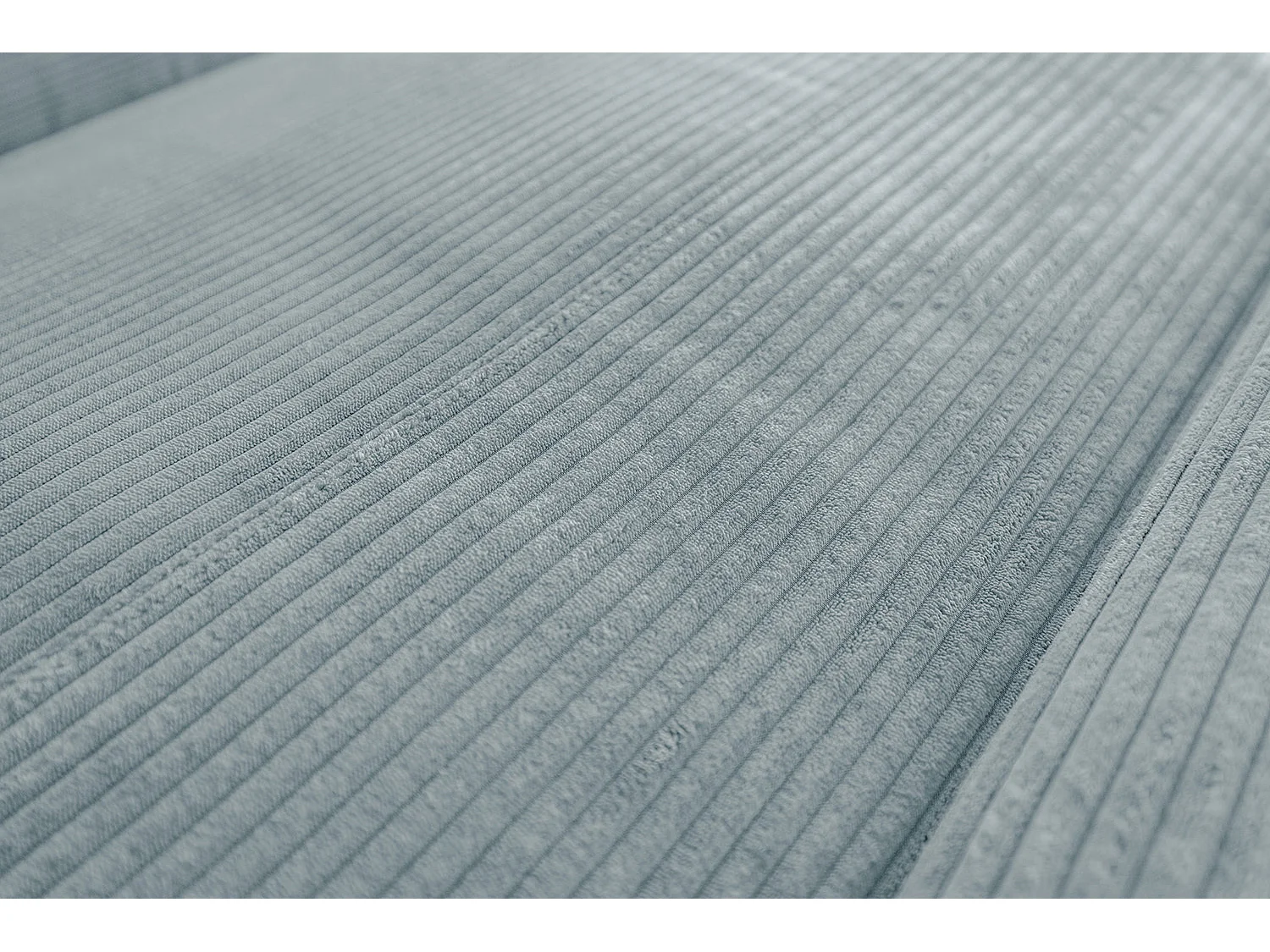 Ecksofa - Hellblau Cord - LAISKA