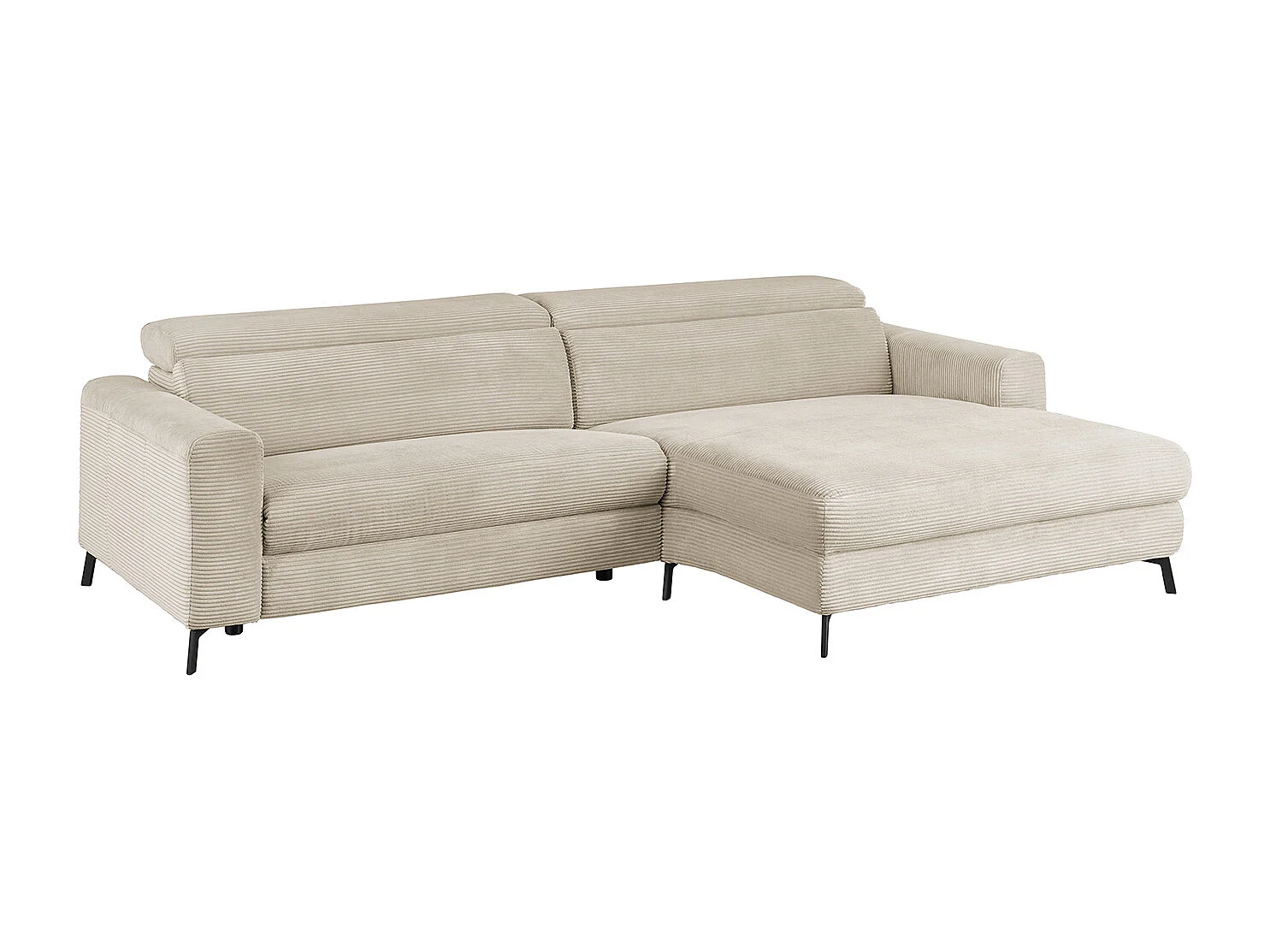 Sofá esquinero - blanco crema Pana - LAISKA