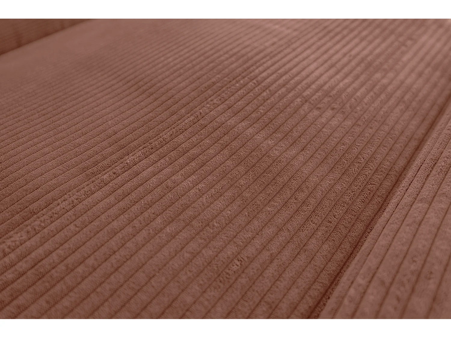 Ecksofa - Braun Cord - LAISKA