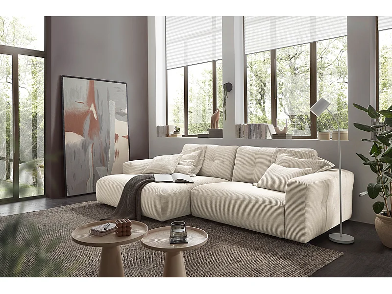 Hoekbank - Crème wit Koord - MIKA