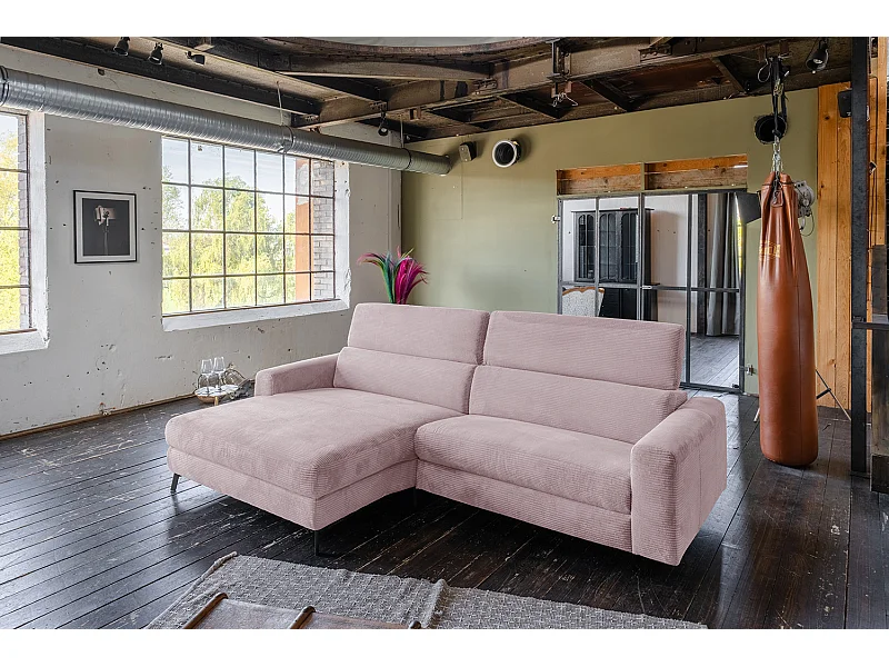 Ecksofa - Pink Cord - LAISKA