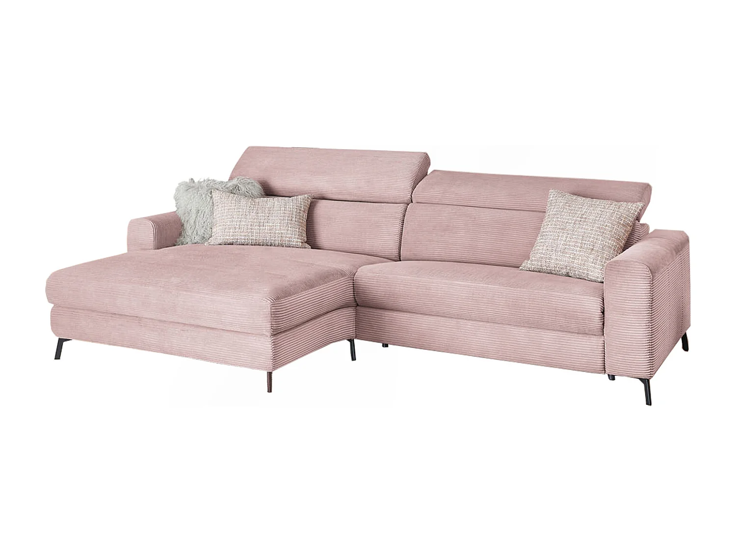 Ecksofa - Pink Cord - LAISKA