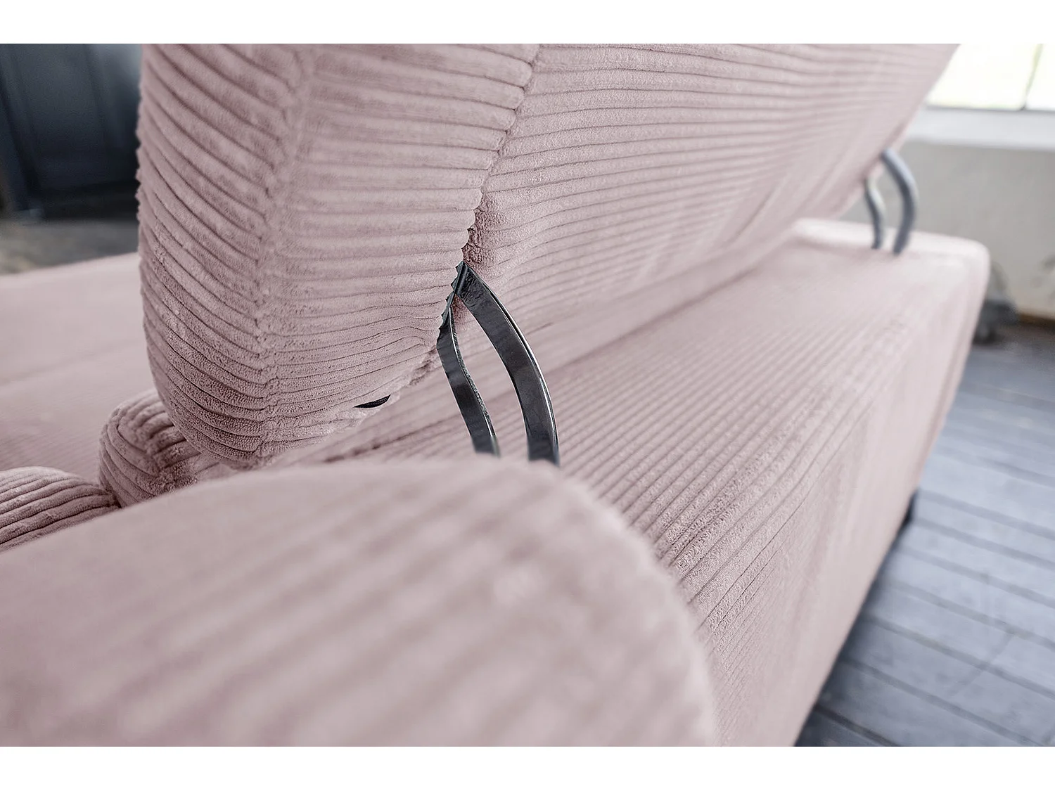 Ecksofa - Pink Cord - LAISKA