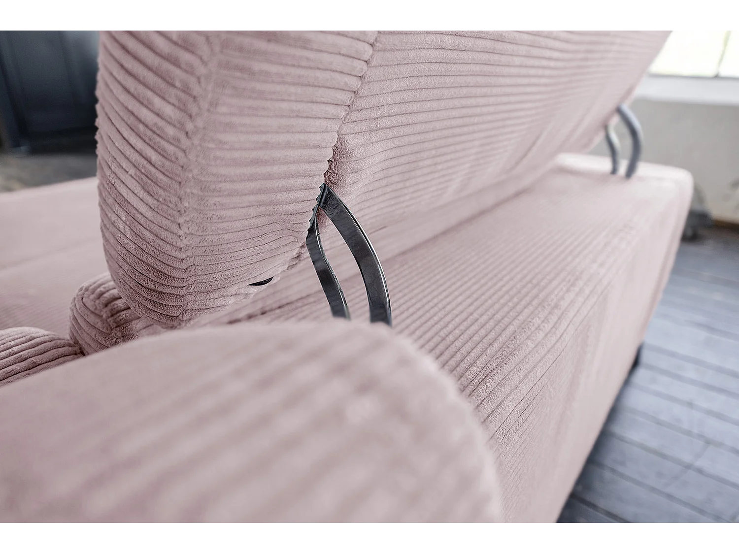 Hoekbank - Roze Koord - LAISKA