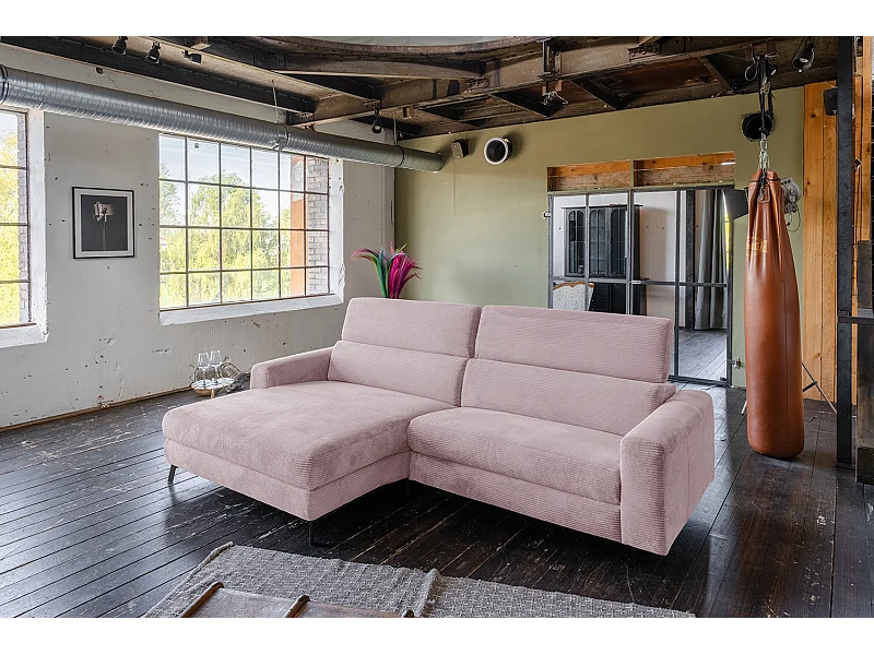 Ecksofa - Pink Cord - LAISKA