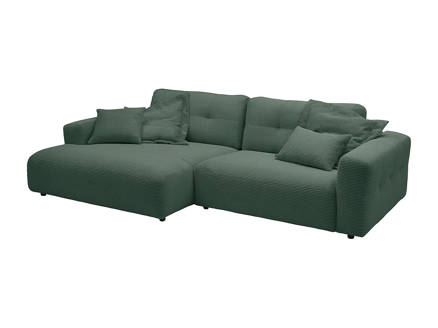 Hoekbank - Smaragdgroen Koord - MIKA