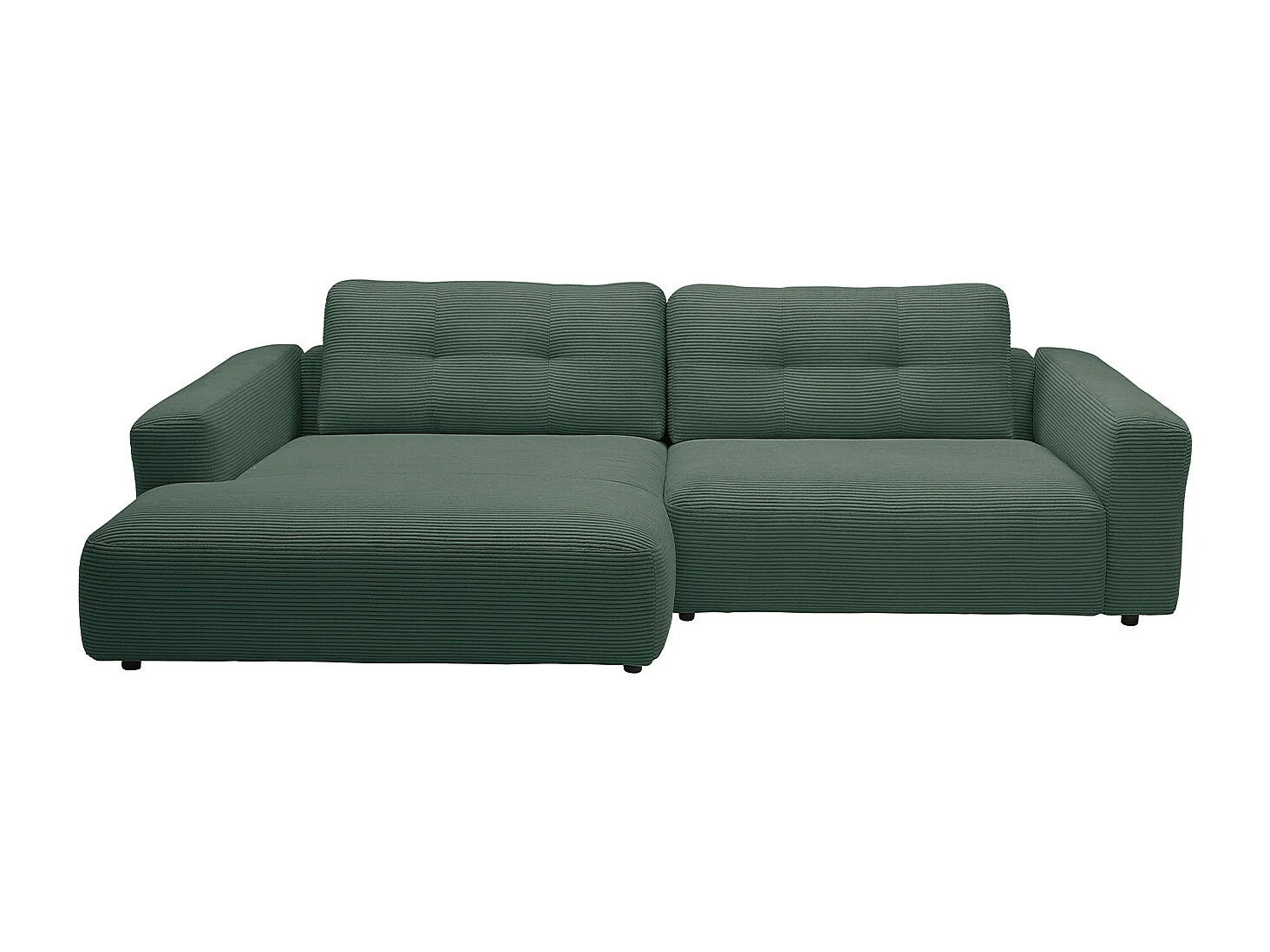 Sofá esquinero - verde esmeralda Pana - MIKA
