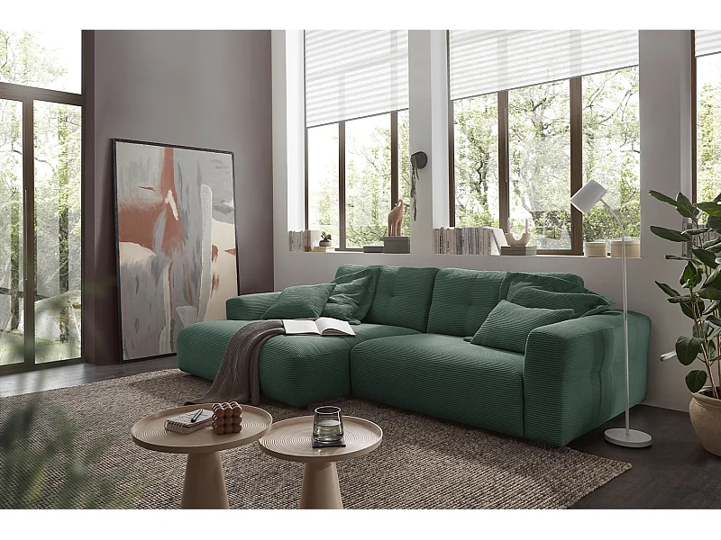 Divano - verde smeraldo Velluto a coste - MIKA