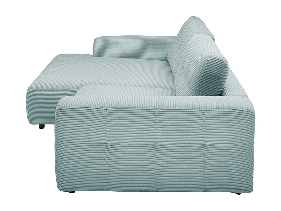 Ecksofa - Hellblau Cord - MIKA