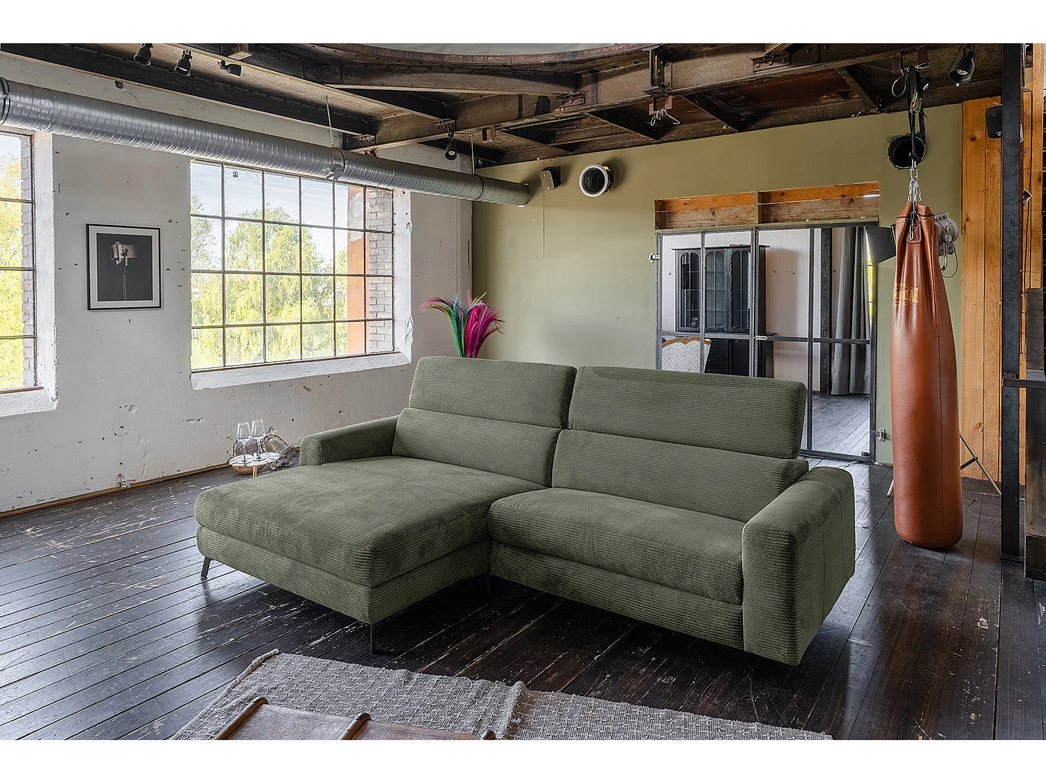 Hoekbank - Groen Koord - LAISKA