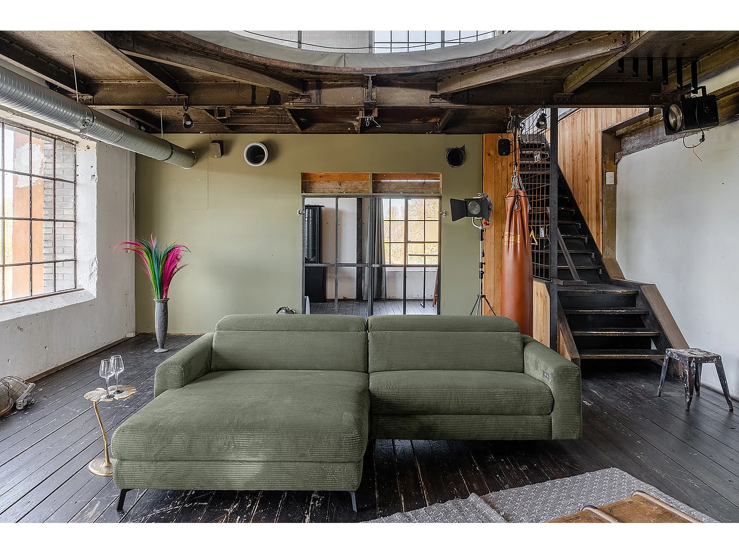 Hoekbank - Groen Koord - LAISKA