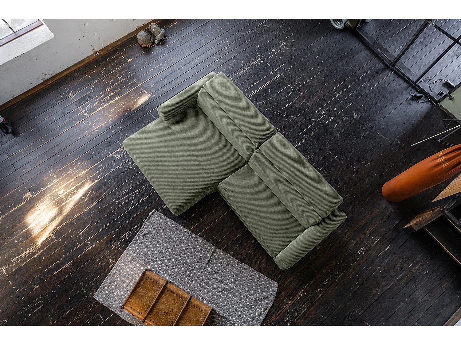 Hoekbank - Groen Koord - LAISKA