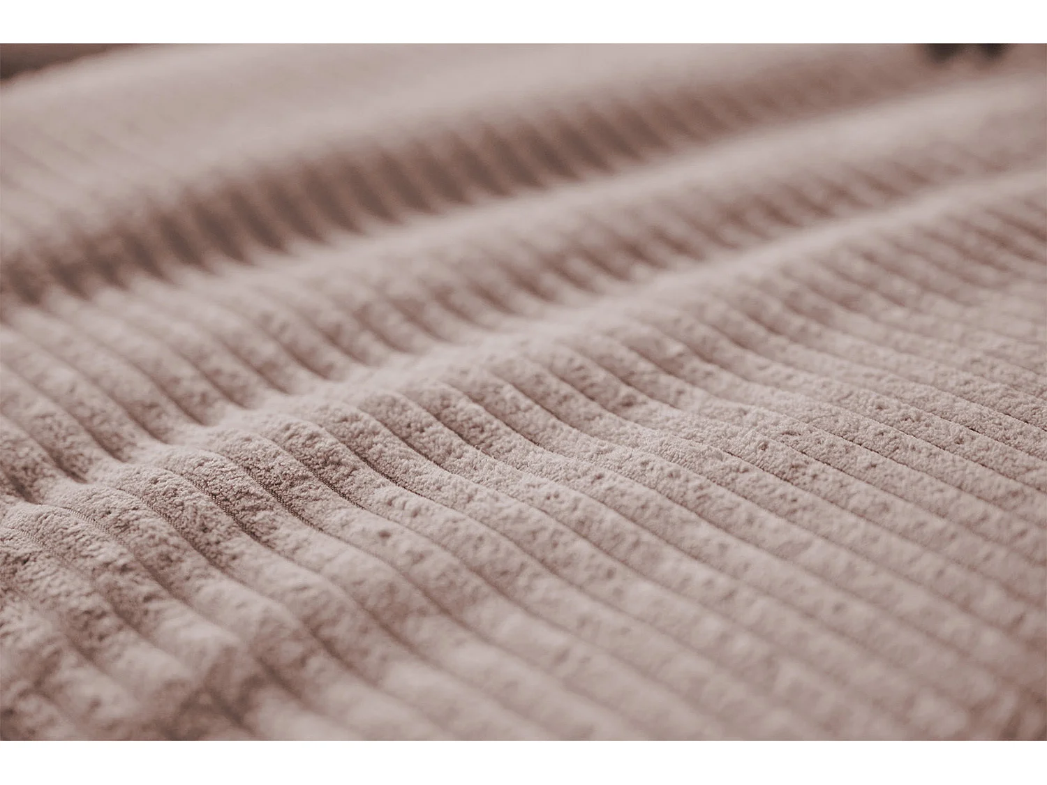 Ecksofa - Pink Cord - ASOKA