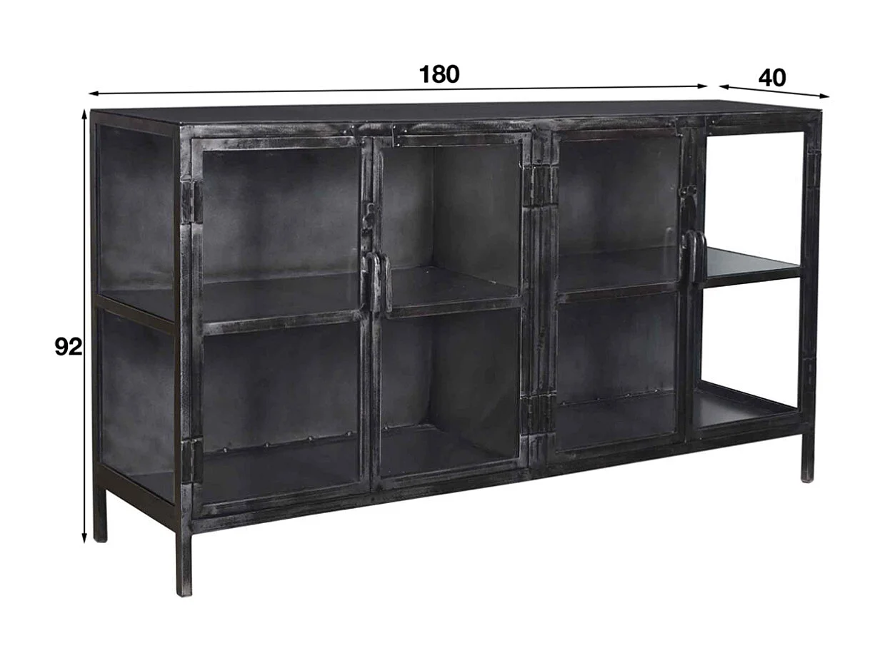 Credenza - Nero metallo - BREST