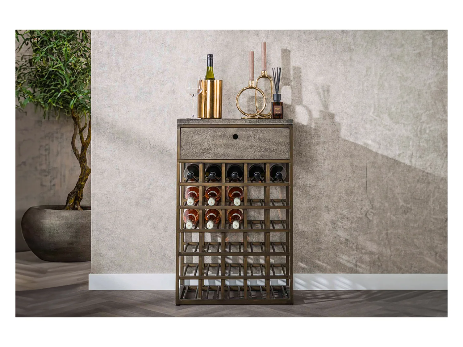 Armoire - bronze métal - BALZAR