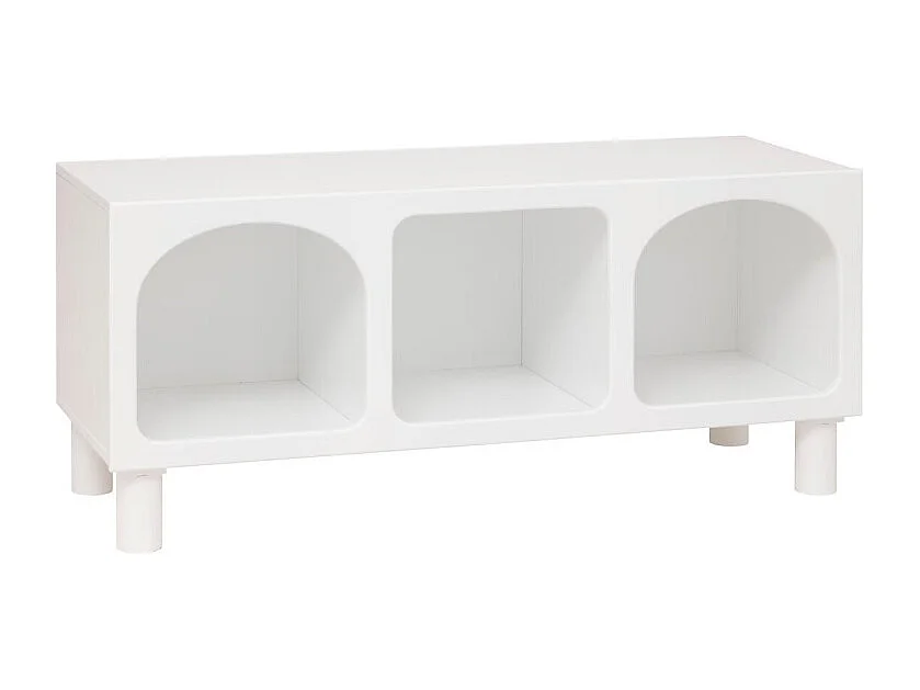 Commode Enfant 3 Niches "Tara" 90cm Blanc