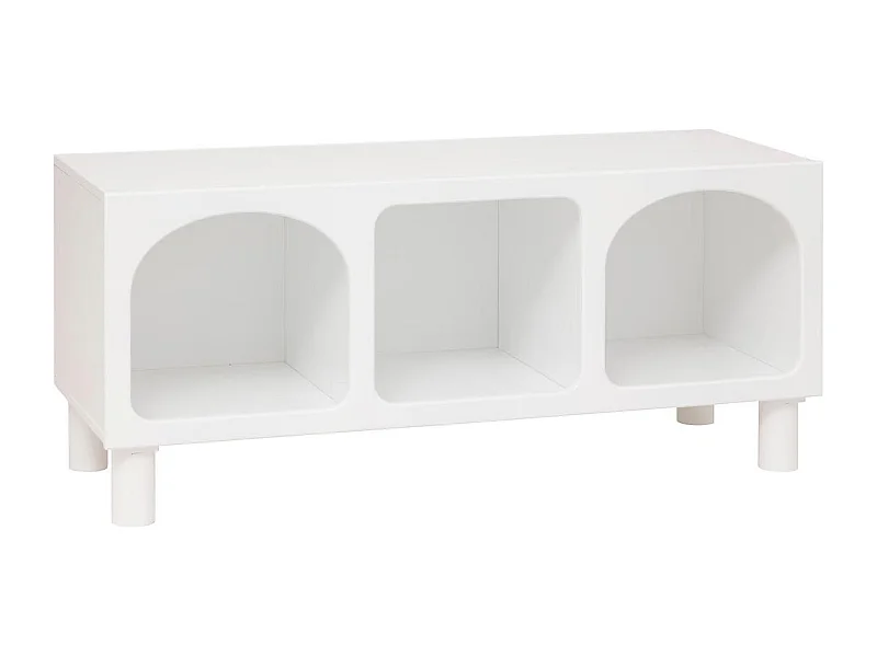 Commode Enfant 3 Niches "Tara" 90cm Blanc