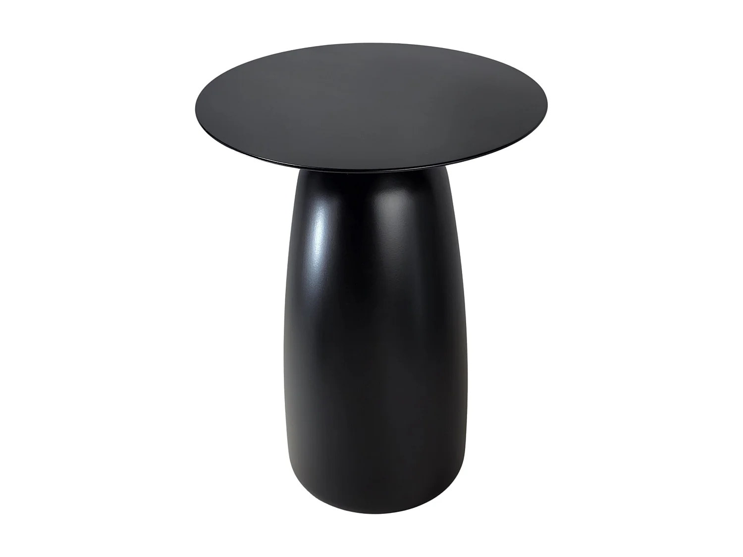 Stolik drewniany różne kolory Kayani Baobab 44, śr. 32,5 cm, czarny