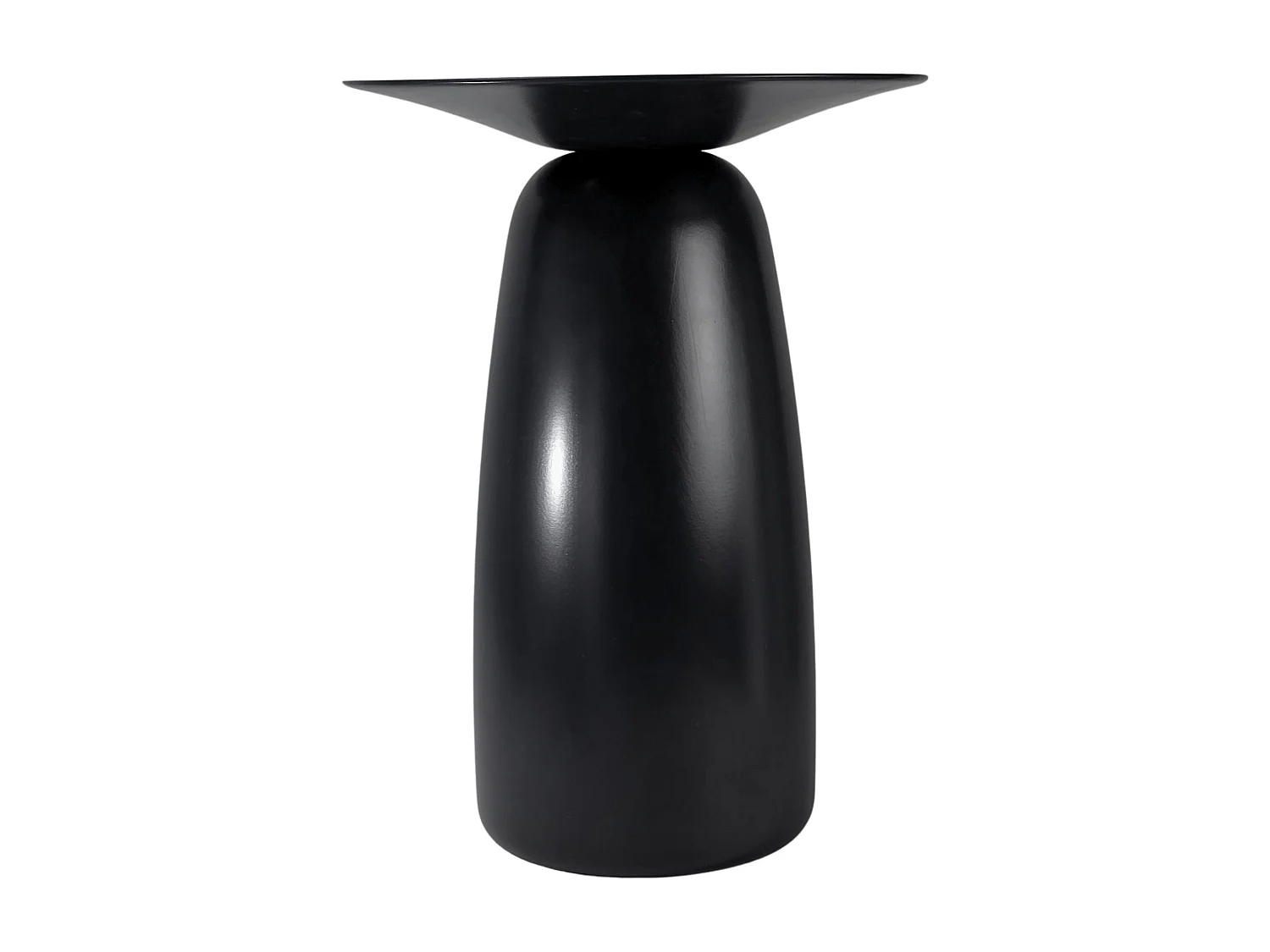 Stolik drewniany różne kolory Kayani Baobab 44, śr. 32,5 cm, czarny